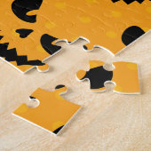 Halloween: enge gezichten,  stijl. legpuzzel (Zijkant)