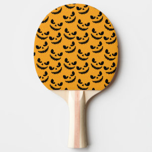 Halloween: enge gezichten,  stijl. tafeltennisbatje