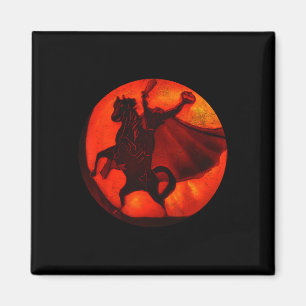 Halloween enge pompoen hoofdeloze ruiter JackOLan Magneet