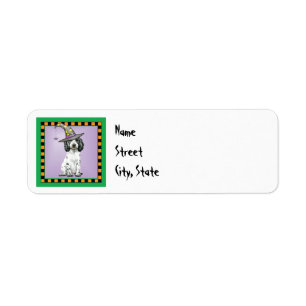 Halloween English Cocker Spaniel Label