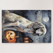 Halloween English Setter with Pumpkins Scary Legpuzzel (Horizontaal)