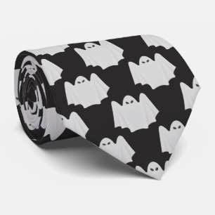 Halloween, engstig spook, snoep of een poets, Boe Stropdas