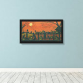 Halloween, enveloppé, toile, impression (Insitu (Plancher de Bois))