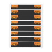 Halloween envelopper les Étiquettes (Feuille)