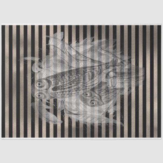 Halloween  Ephamera Owl Familie Tissuepapier (Voorkant)