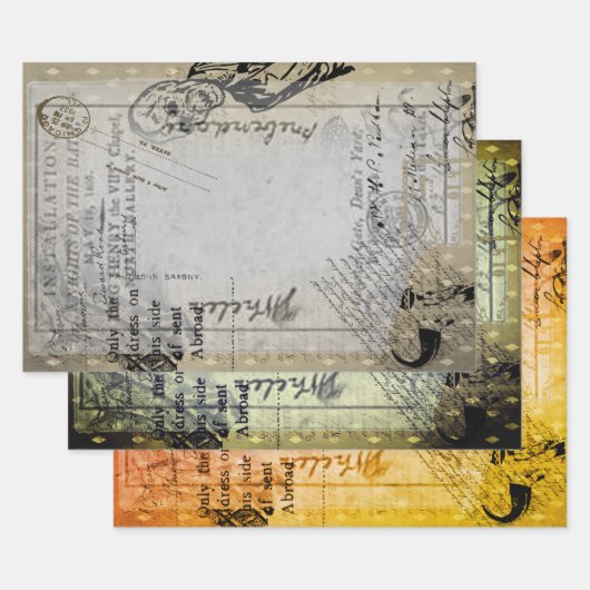 Halloween  Ephamera Zombie Scary Letter Inpakpapier Vel (Set)