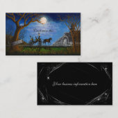 Halloween épousant le carte de visite orienté (Devant / Derrière)