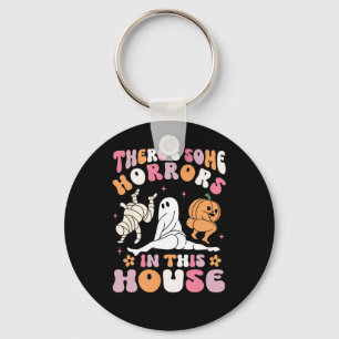 Halloween Er zijn enkele verschrikkingen in dit hu Sleutelhanger