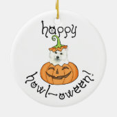 Halloween Eskie Keramisch Ornament (Achterkant)