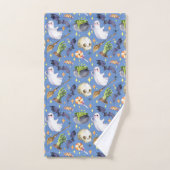 Halloween est une illustration avec Pumkin, ghost (Serviette à main)