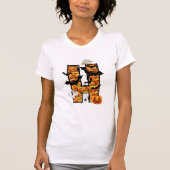 Halloween esthetische letter H t-shirt (Voorkant)