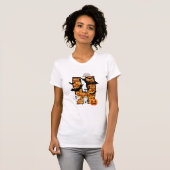 Halloween esthetische letter H t-shirt (Voorkant volledig)
