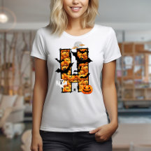 Halloween esthetische letter H t-shirt