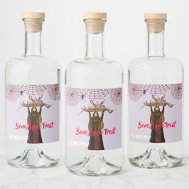 Halloween Eten en Drinken Label Set Likeurfles Etiket
