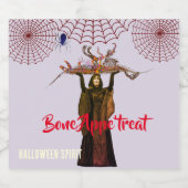 Halloween Eten en Drinken Label Set Likeurfles Etiket (Enkel label)
