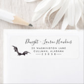 Halloween | Étiquette d'adresse de retour (En situation)