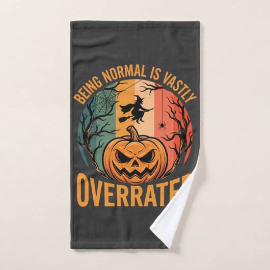 Halloween Être Normal Est Vasteement Sous-estimé S (Serviette à main)