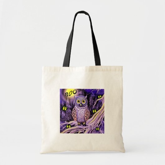 Halloween Eule Tote Bag (Voorkant)