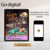 Halloween Événement Invitation Trunk Ou Traiter Le