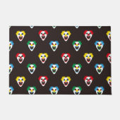 Halloween Evil Clown Faces Hallowtine Pattern Deurmat (Voorkant)