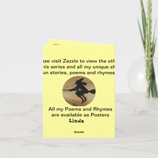 Halloween - Exemple de carte de taille de note (Dos)