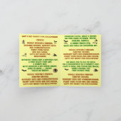 Halloween - Exemple de carte de taille de note (Intérieur)