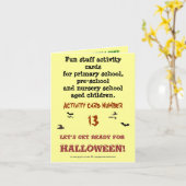 Halloween - Exemple de carte de taille de note (Fleur jaune)