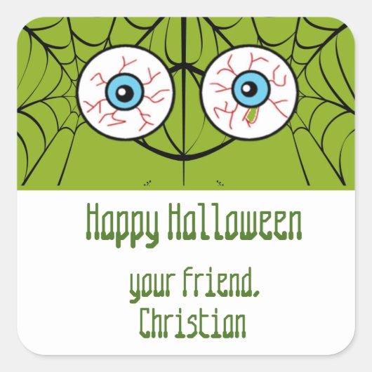 Halloween Eyeball goodie stickers (Voorkant)