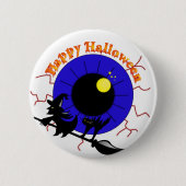 Halloween Eyeball Ronde Button 5,7 Cm (Voorkant)