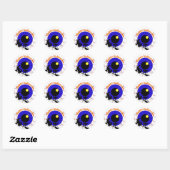 Halloween Eyeball Ronde Sticker (Vel)