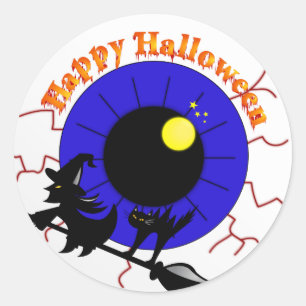 Halloween Eyeball Ronde Sticker