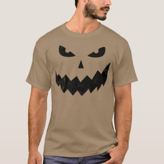 Halloween Face Pumpkin Jack o'lantern Funny Idea T-shirt