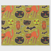 Halloween Faceoff inpakpapier (Vlak)