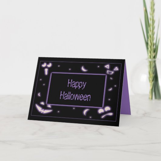 Halloween Faces Kaart (Voorkant)