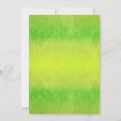 Halloween faire-part de mariage en vert avec lune (Dos)