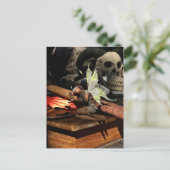 Halloween Fairy and Skull Briefkaart (Staand voorkant)