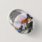 Halloween Fairy Ronde Button 3,2 Cm (Voorkant /achterkant)