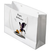 Halloween Fairy with Pumpkin Gift Bag Groot Cadeauzakje (Voorkant Gekanteld)