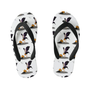 Halloween Fairy with Pumpkin Teenslippers