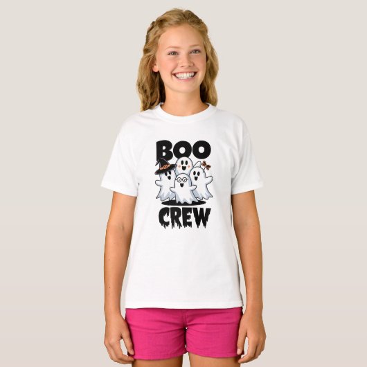 Halloween Family Matching voor Boo Crew T-shirt (Voorkant volledig)
