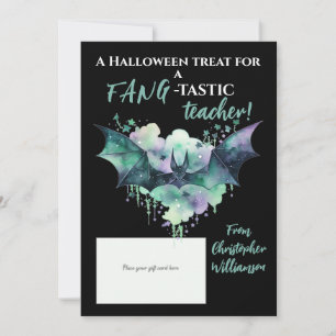 Halloween Fang-Tastic Teacher Gift Kaart Houder