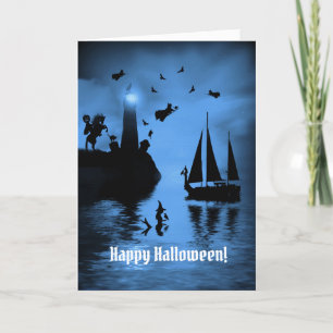 Halloween Fantasy Witches Zeemeermin Oceaan Kaart