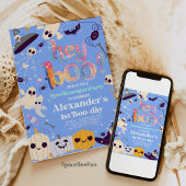 Halloween Fantôme Anniversaire Invitation Party He