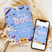 Halloween Fantôme Anniversaire Invitation Party He