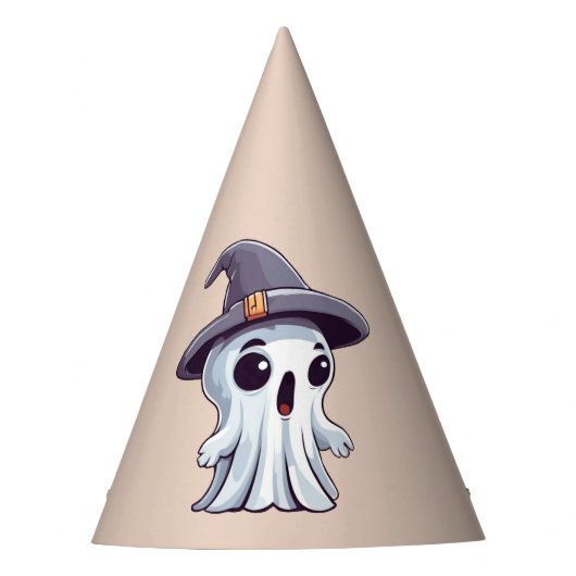Halloween : fantôme avec chapeau - (Devant)