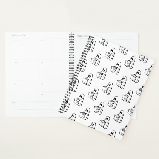 Halloween, Fantôme Blanc Mignon, Friandise ou Farc (Devant avec enveloppe)