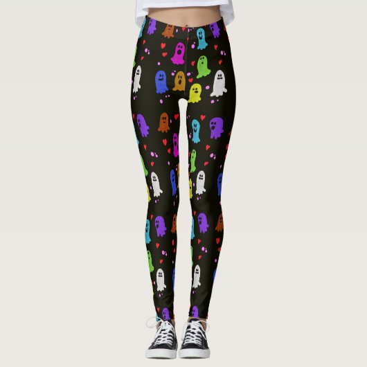 Halloween fantômes Leggings (Devant)