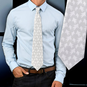 Halloween Fantômes Motif gris pâle Cravate