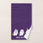 Halloween Fantômes Tricoter Ou Traiter (Serviette à main)