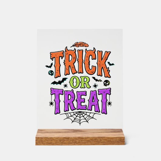Halloween Farce Traitement Drôle Toile d'Araignée (Recto)